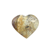 Flower Agate Heart - 2.6-3.4 inch