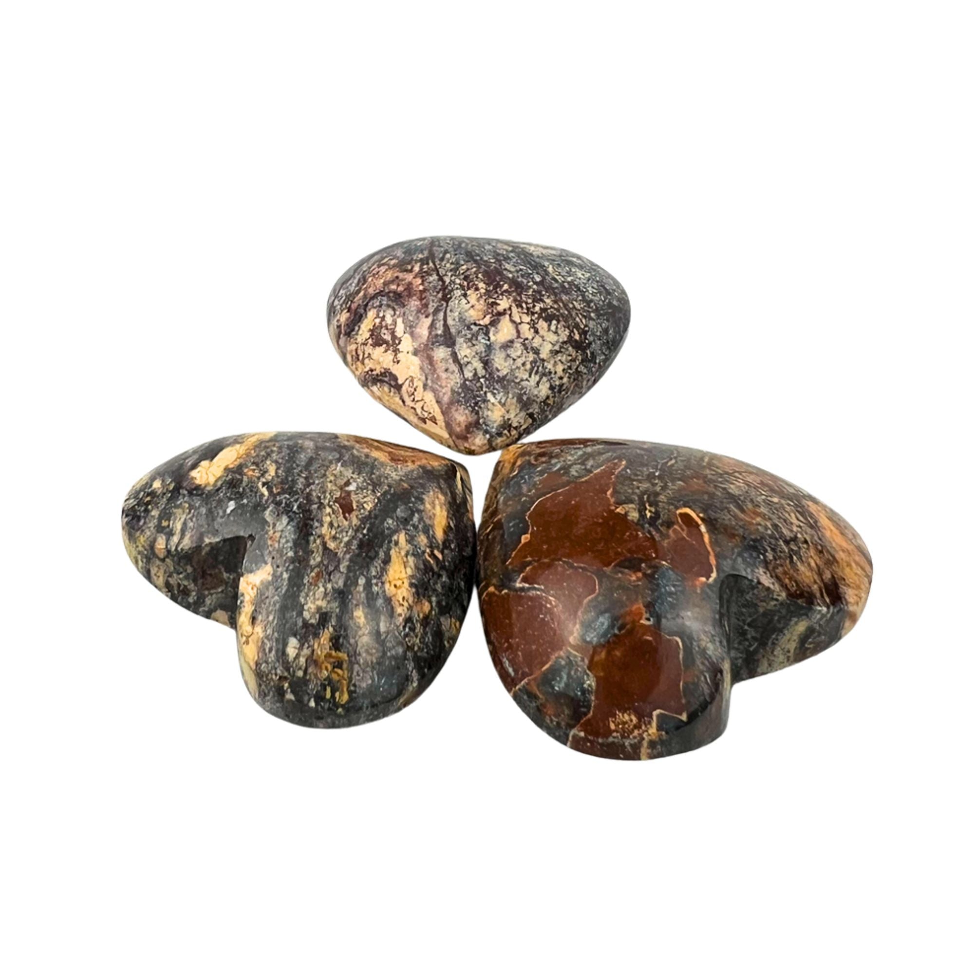 Batik Jasper Heart - 1.75 inch