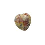 Crazy Lace Agate Heart - 1.5 inch