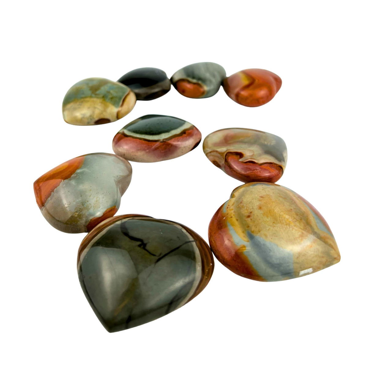 Polychrome Jasper Heart - 2.25-2.5 inch
