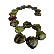 Dragon Blood Jasper Hearts - 1 inch