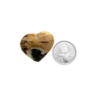 Brown Opal Heart - 1.1-1.2 inch