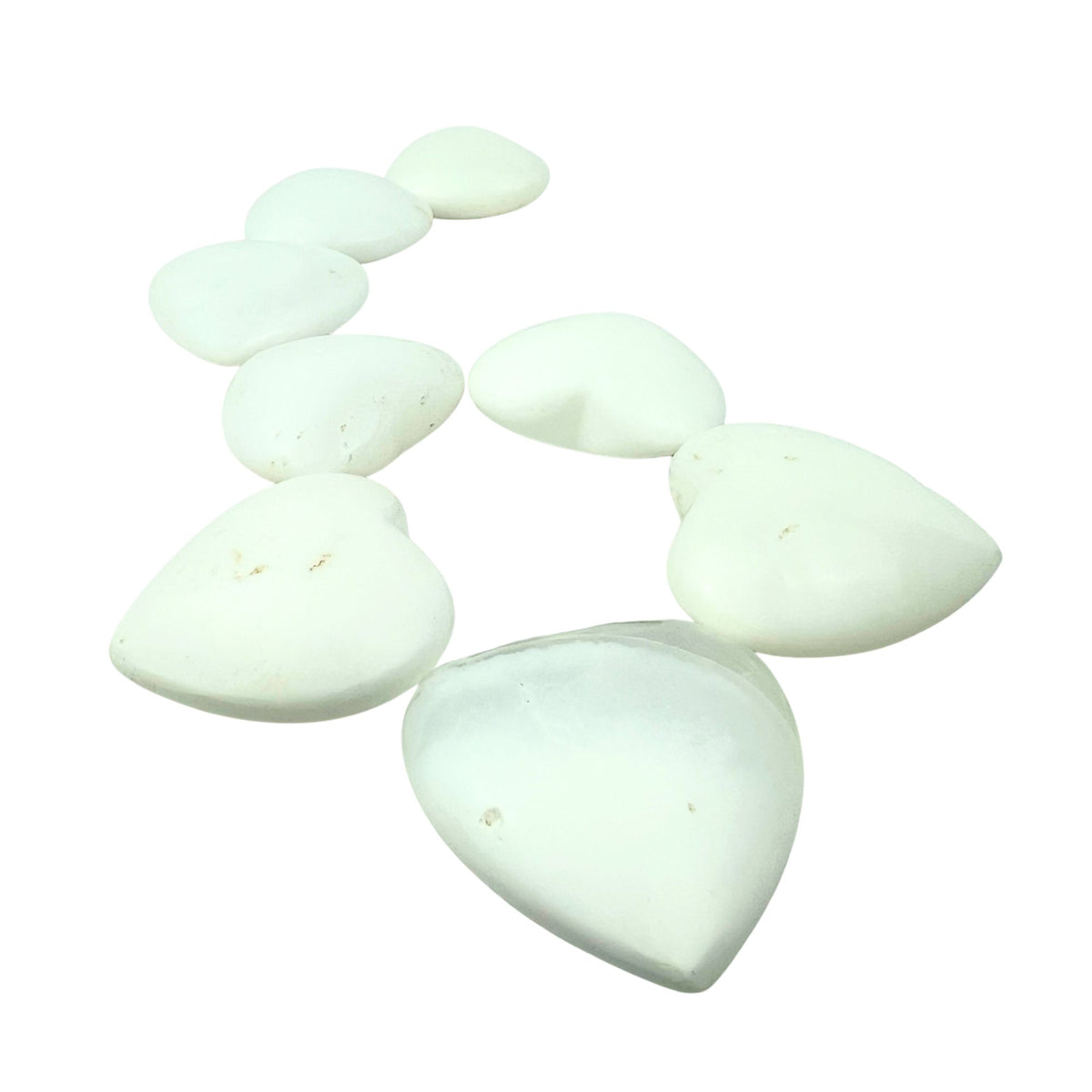 White Jade Heart - 1.75-2 inch