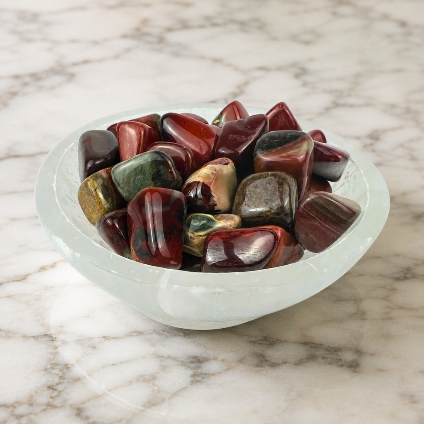 Poppy Jasper Tumbled Stone - 10-20 mm