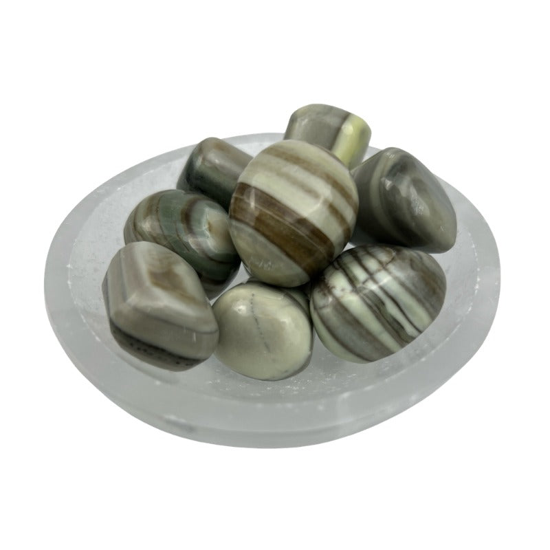 Mixed Colours Serpentine Tumbled Stone - 20-30 mm