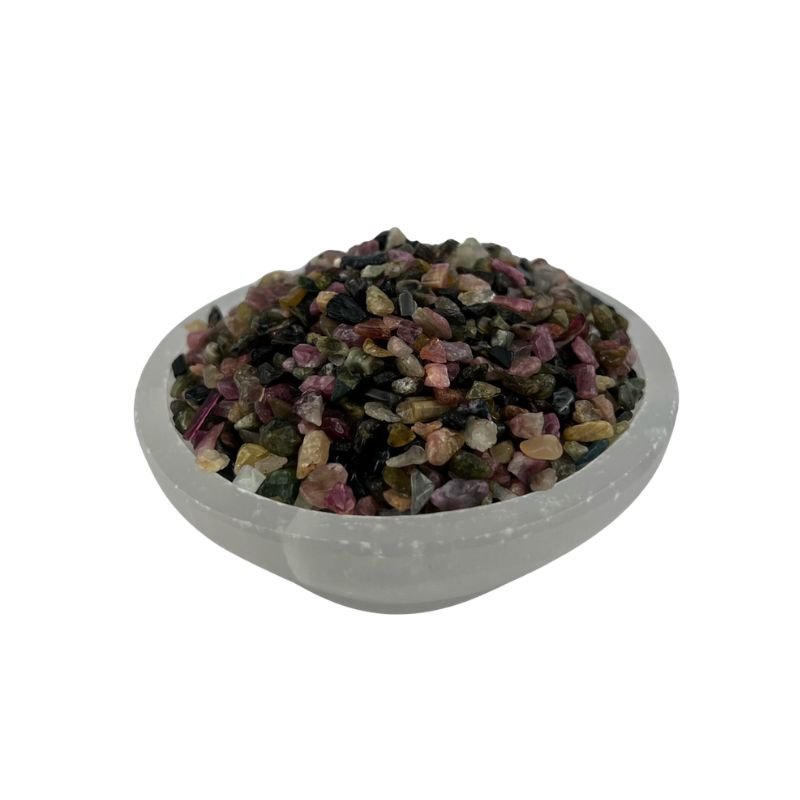 Rainbow Tourmaline Tumbled Chips - 3-5 mm