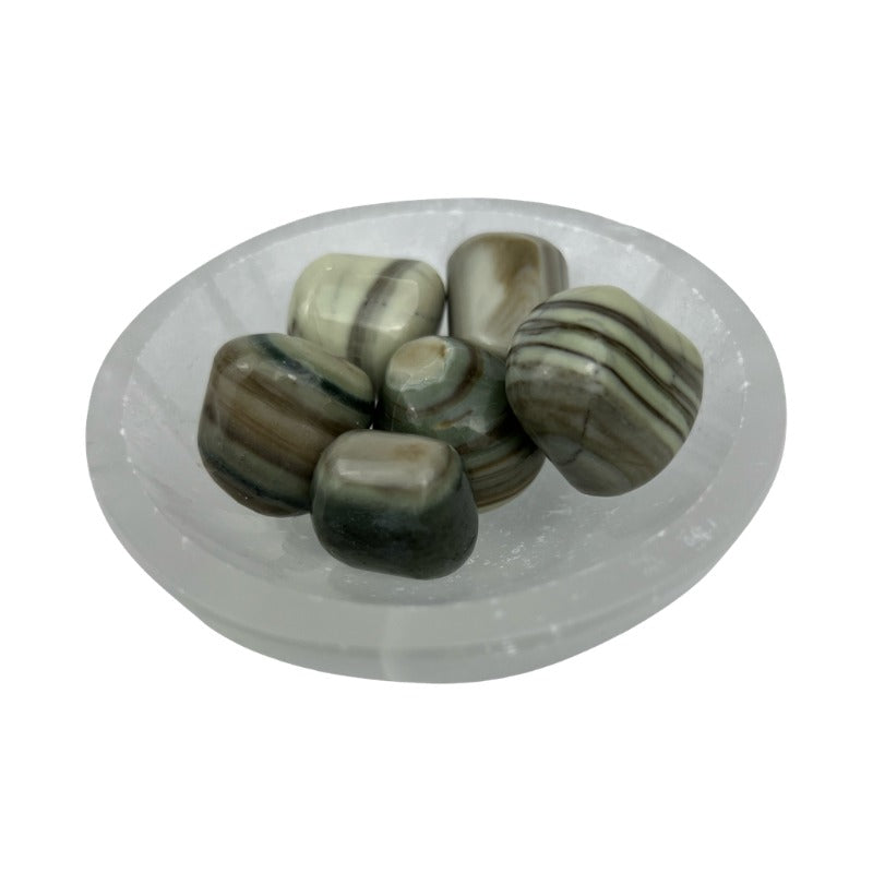 Mixed Colours Serpentine Tumbled Stone - 20-30 mm