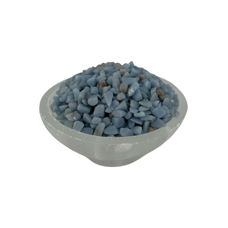 Angelite Tumbled Chips - 5-8 mm