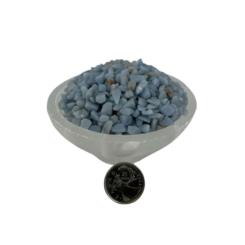 Angelite Tumbled Chips - 5-8 mm