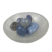 Blue Chalcedony Tumbled Stone - 15-35 mm