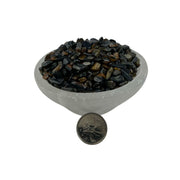Blue Tiger Eye Tumbled Chips - 5-7 mm