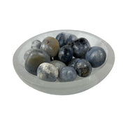 Blue Agate Tumbled Stone - 20-25 mm