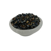 Blue Tiger Eye Tumbled Chips - 5-7 mm