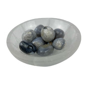 Blue Agate Tumbled Stone - 20-25 mm