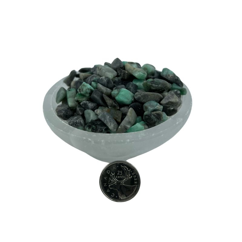 Emerald Tumbled Chips - 8-25 mm