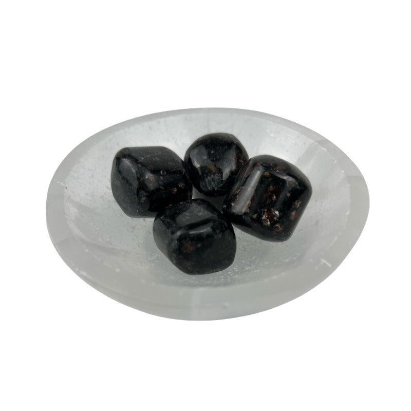 Garnet in Biotite Tumbled Stone - 20-30 mm