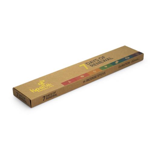Ispalla Palo Santo 7 Days of Renewal Incense Sticks (14 Sticks)