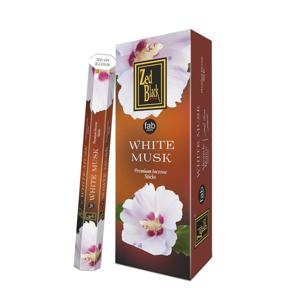 Zed Black White Musk Incense Sticks (20 Sticks)
