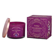 Goloka Manifestations Yoga Meditation Jar Candle with Amethyst