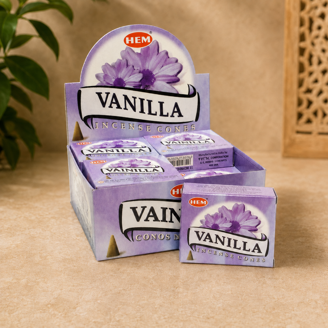 HEM Vanilla Incense Cones (10 Cones)