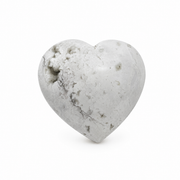Snow White Agate Heart - 1.75-2.0 inch