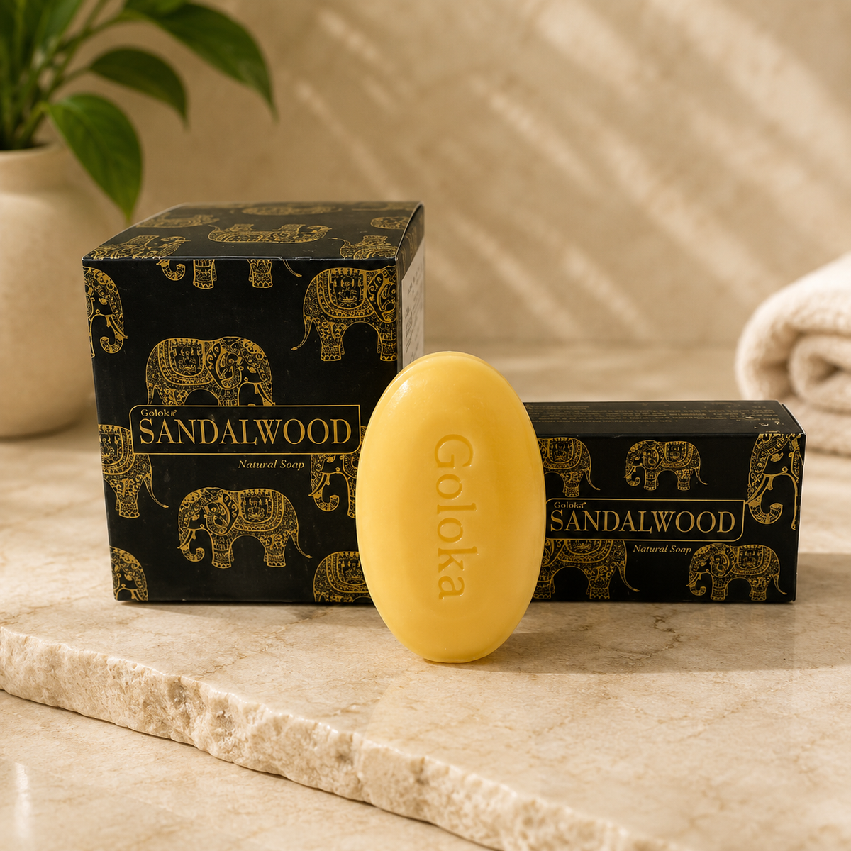**Goloka Sandalwood Natural Soap (75g)**