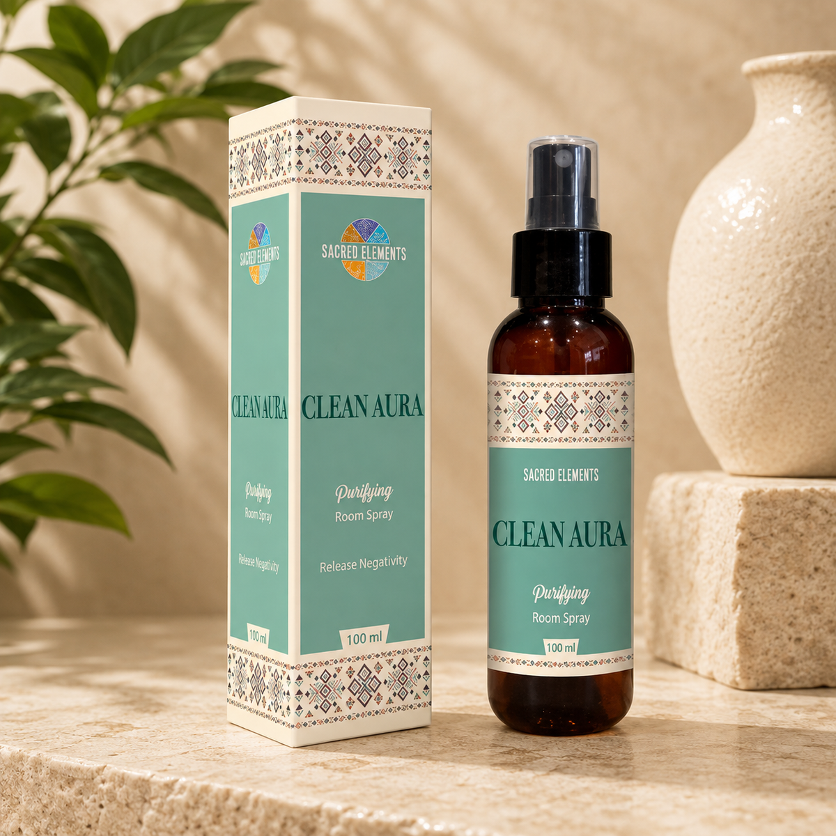Sacred Elements Clean Aura Purifying Room Spray (100 ml)