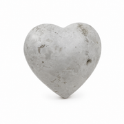 Snow White Agate Heart - 1.75-2.0 inch