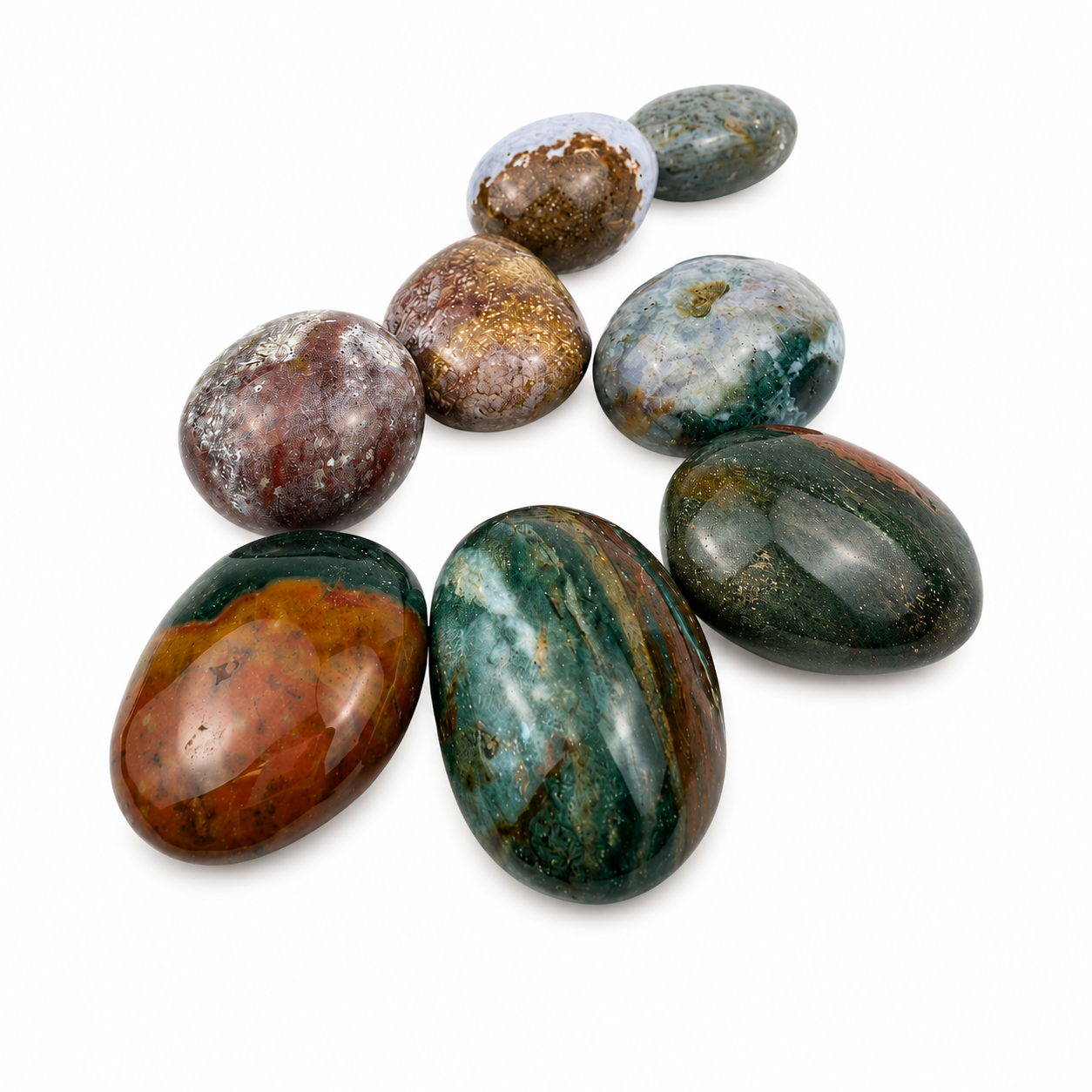 Ocean Jasper Palm Stone - 1.5-2.75 inch