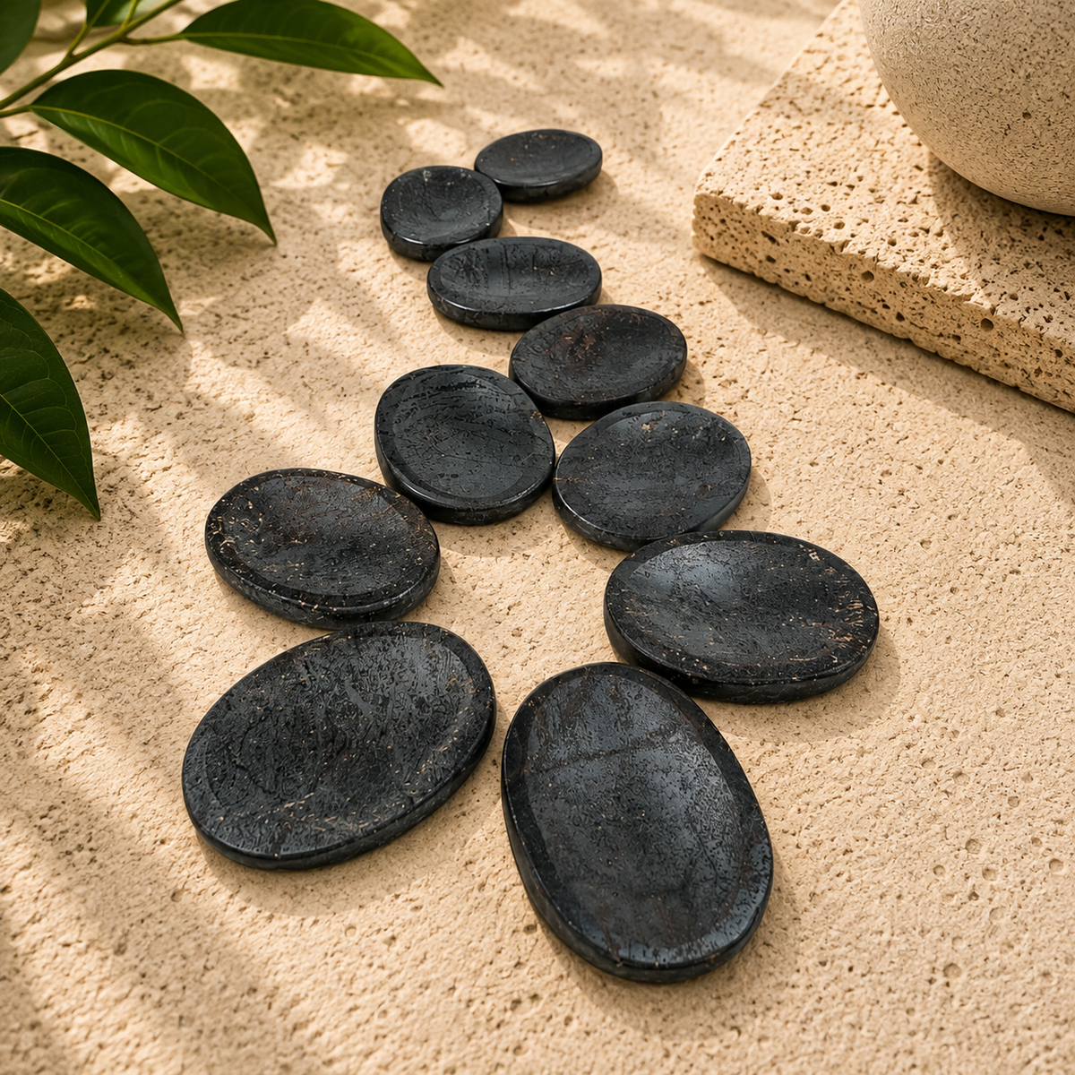 Hematite Worry Stone - 1.5 inch