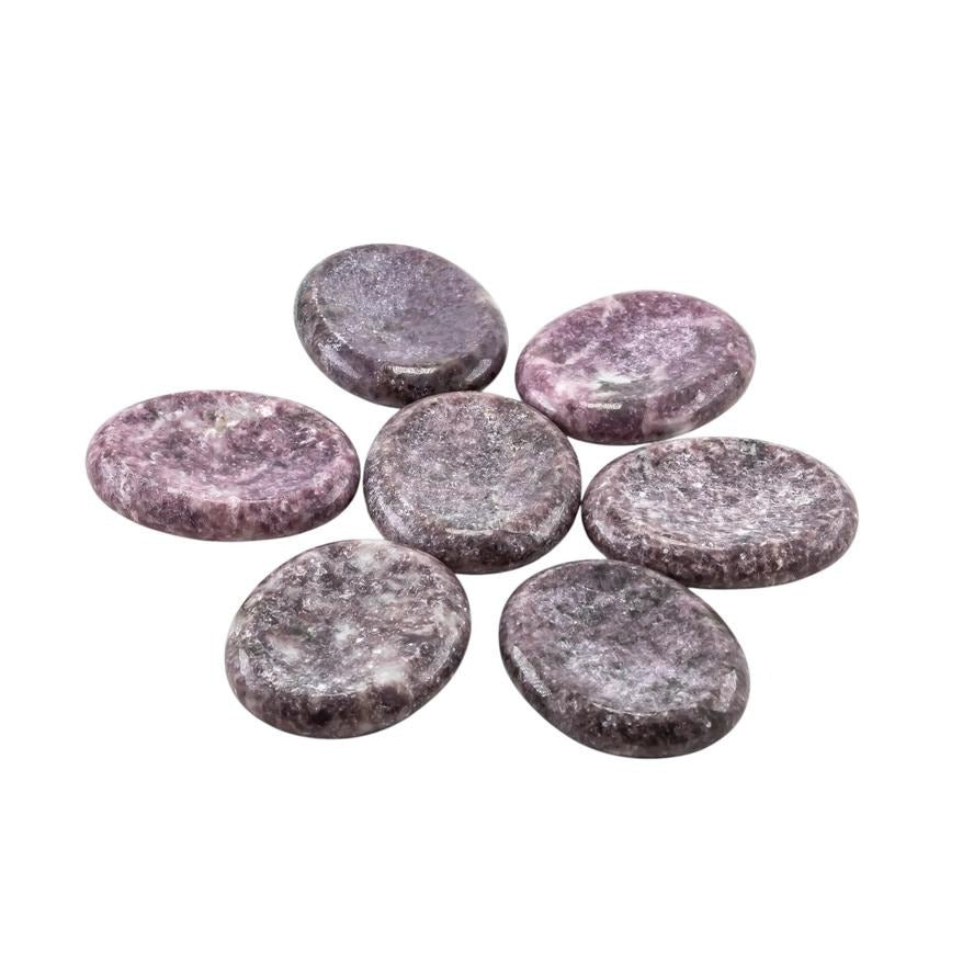 Lepidolite Worry Stone - 0.75 inch