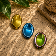 Rainbow Hematite Non-Magnetic Worry Stone - 1.25 inch (Set of 3)
