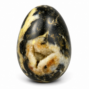 Dendritic Agate with Druse Egg - 2.25-3 inch