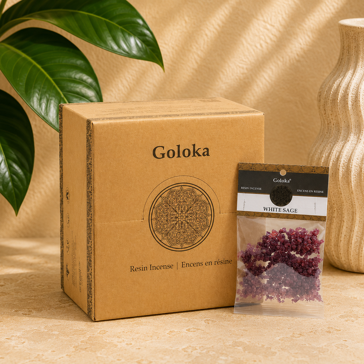 Goloka White Sage Resin Incense (15g)
