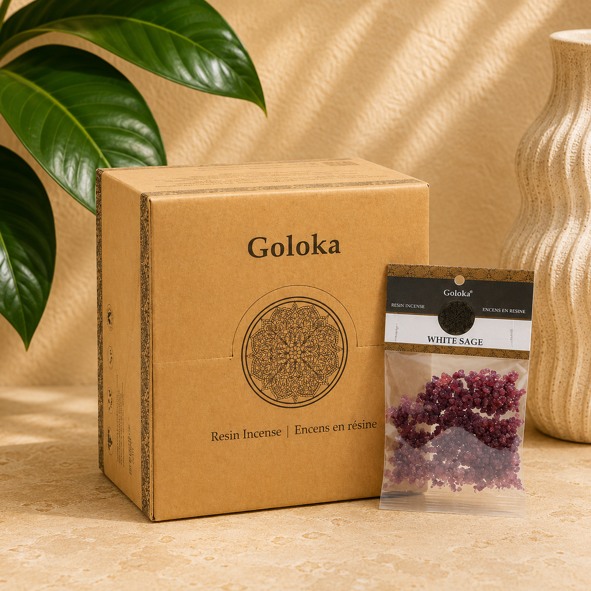 Goloka White Sage Resin Incense (15g)