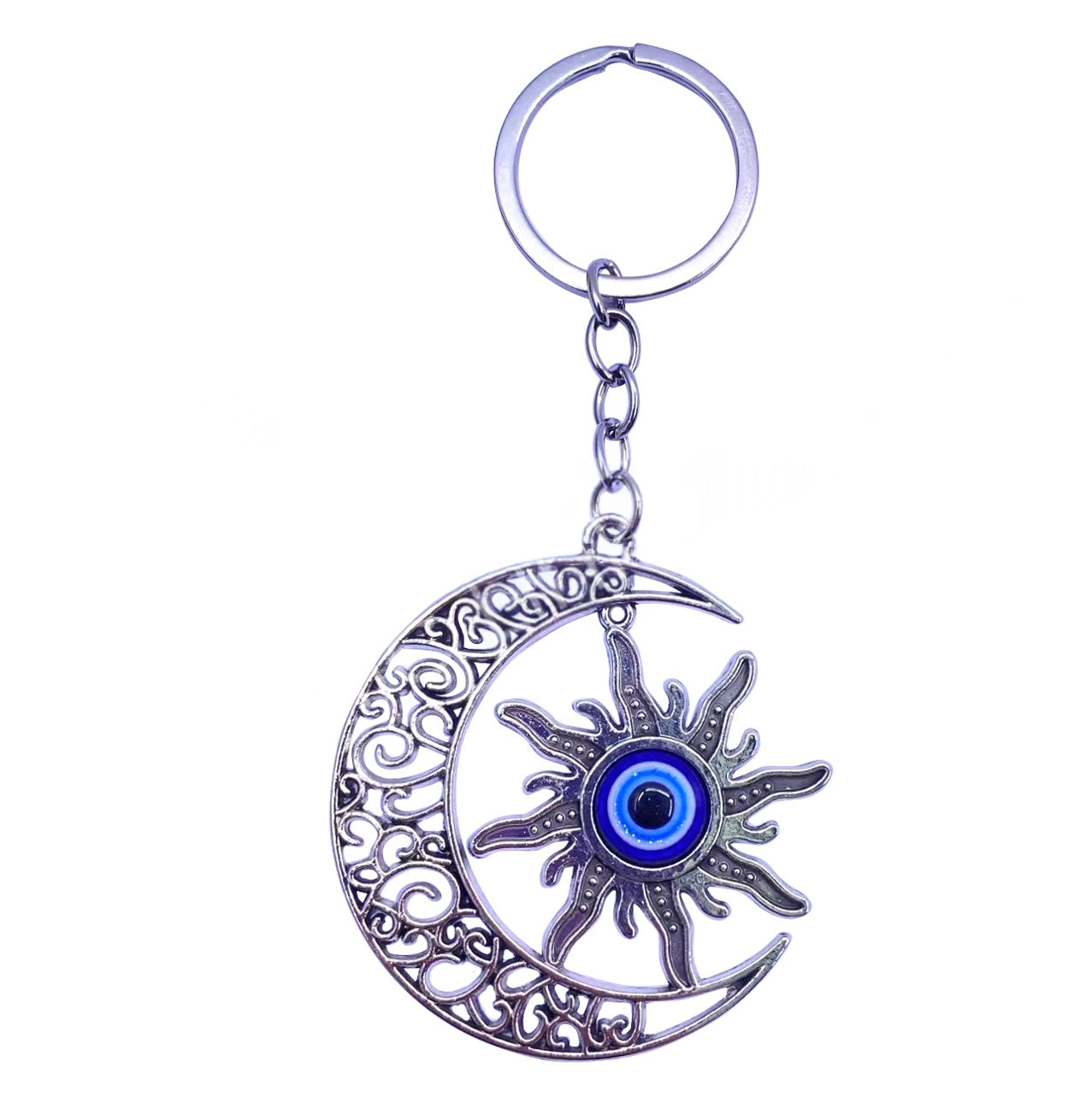 Evil Eye Moon & Sun Keychain