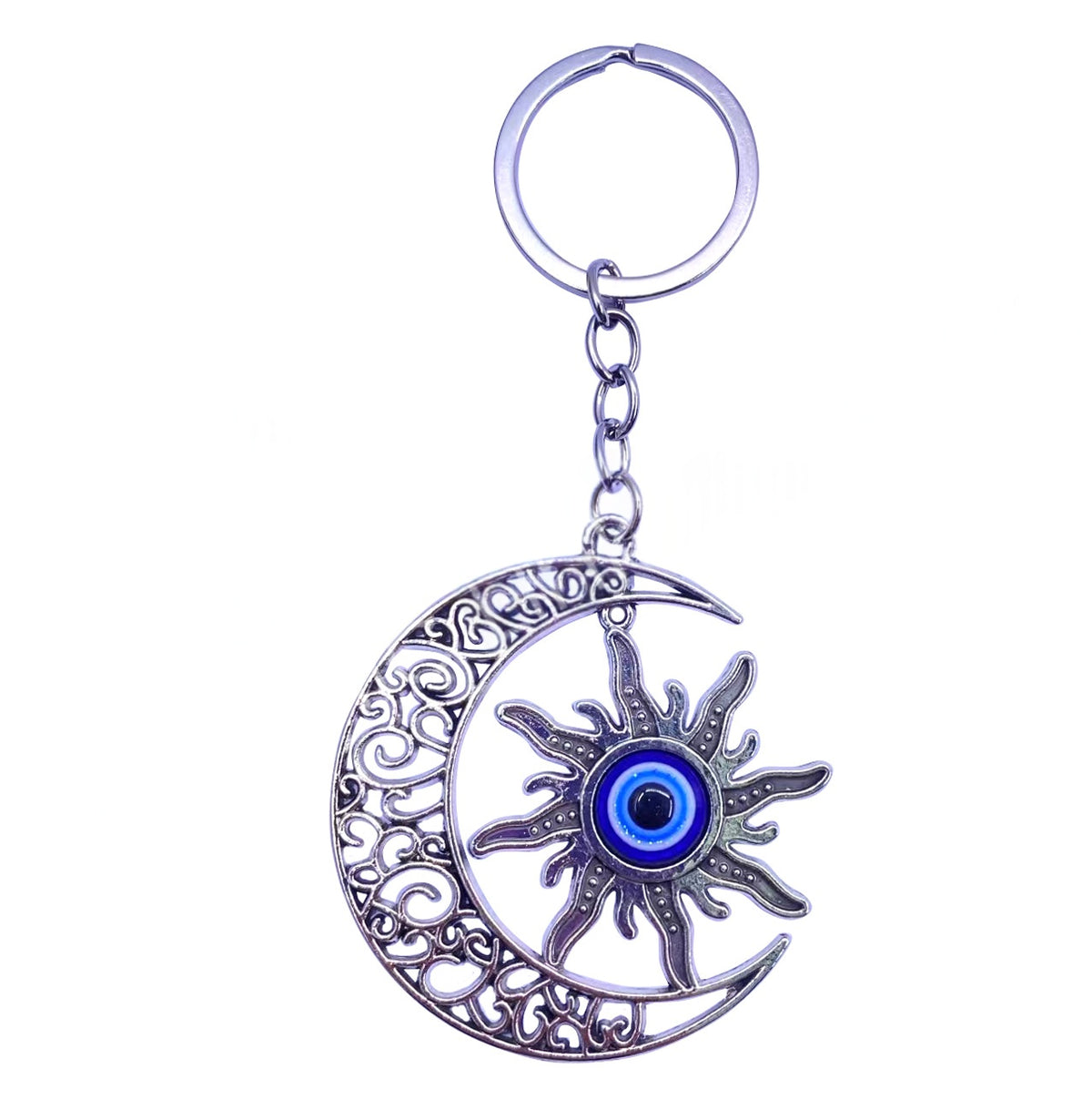 Evil Eye Moon & Sun Keychain