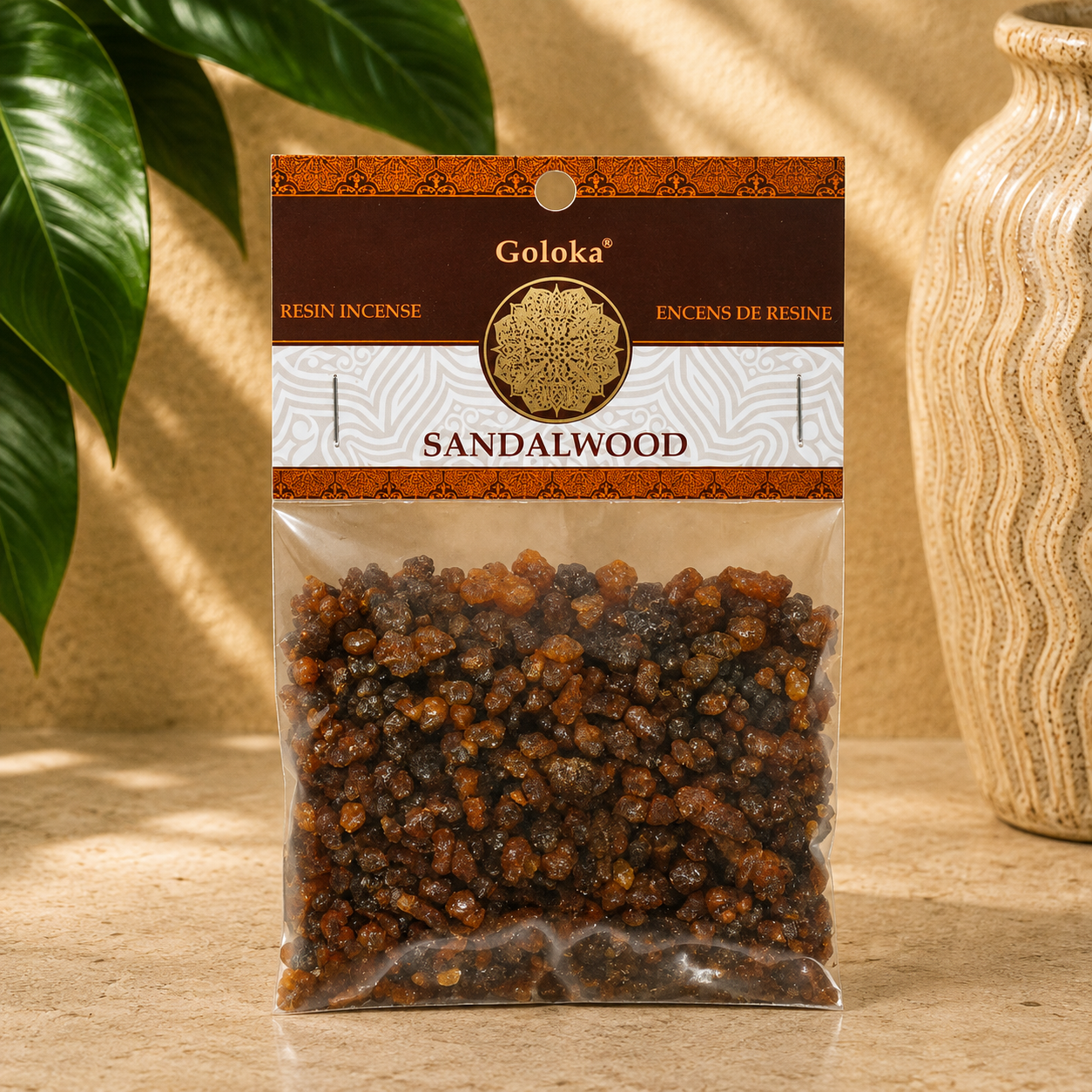 Goloka Sandalwood Resin Incense (15g)