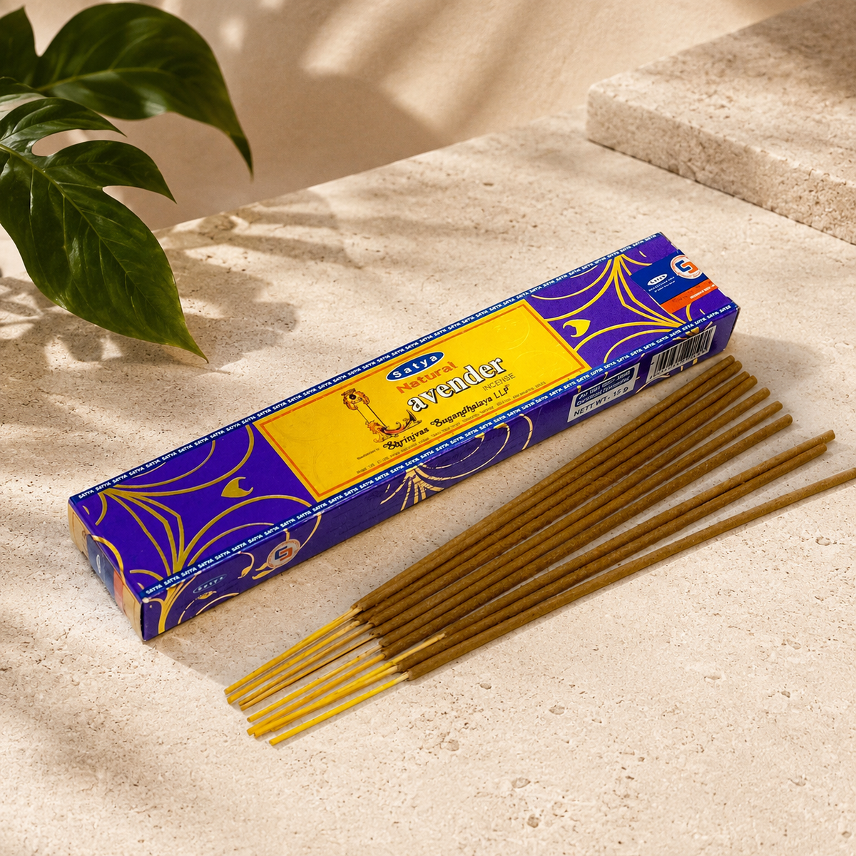 Satya Natural Lavender Incense Sticks (15g)