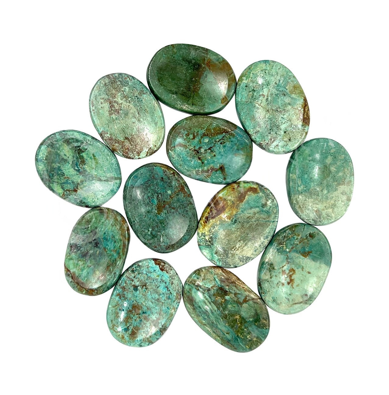 African Turquoise Worry Stone - 1.5-1.75 inch