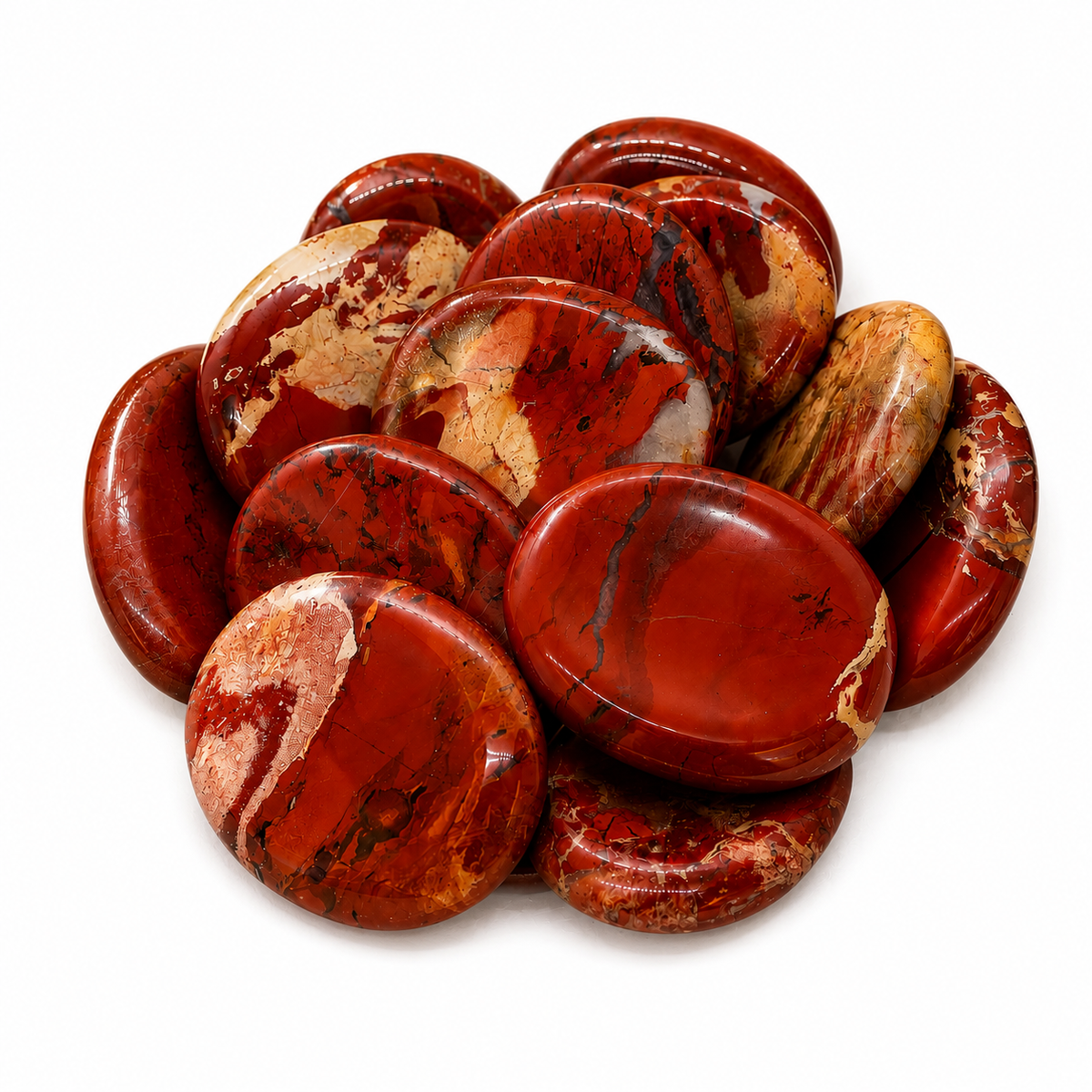 Brecciated Jasper Worry Stone - 1.75-2 inch
