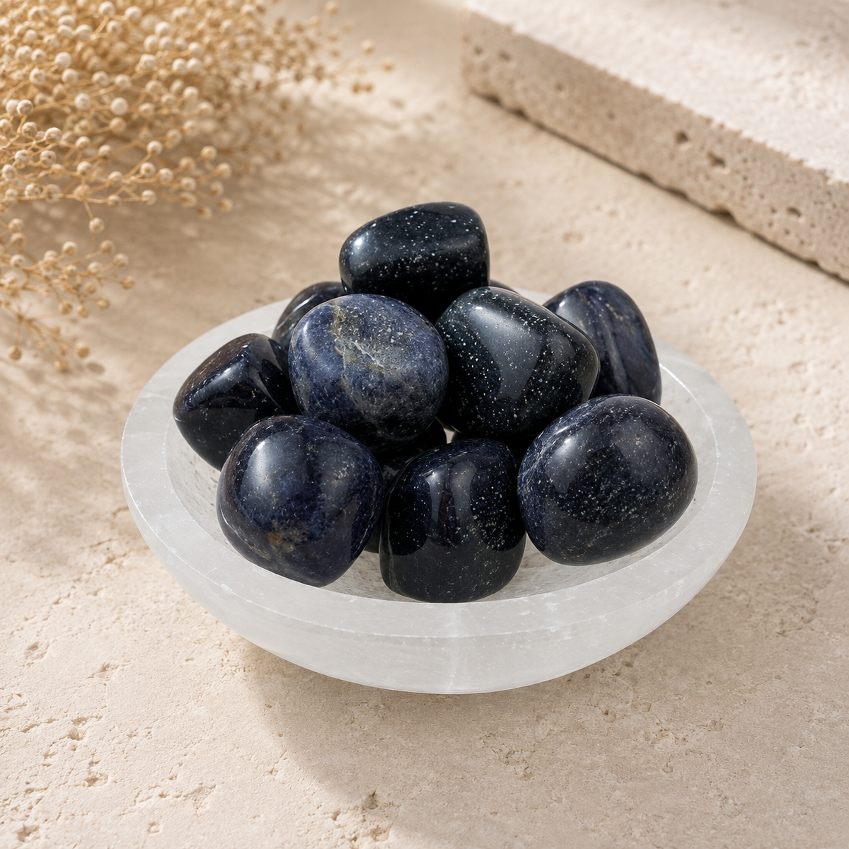 Blue Sapphire Aventurine Tumbled Stone - 20-30 mm