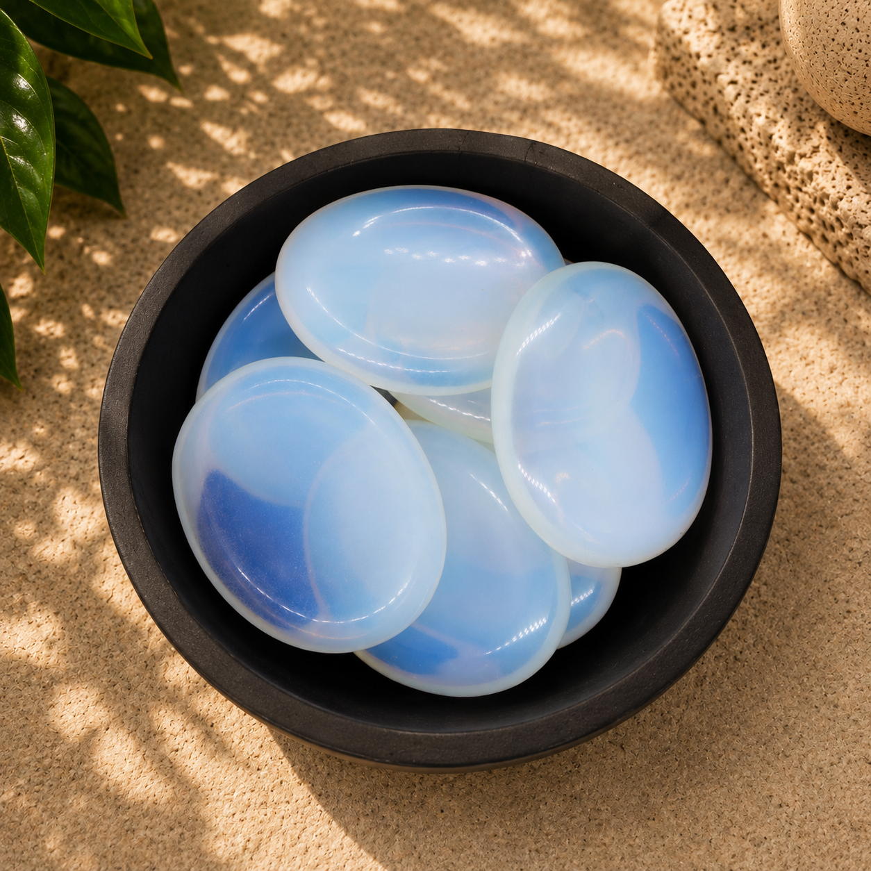 Opalite Worry Stone - 2 inch
