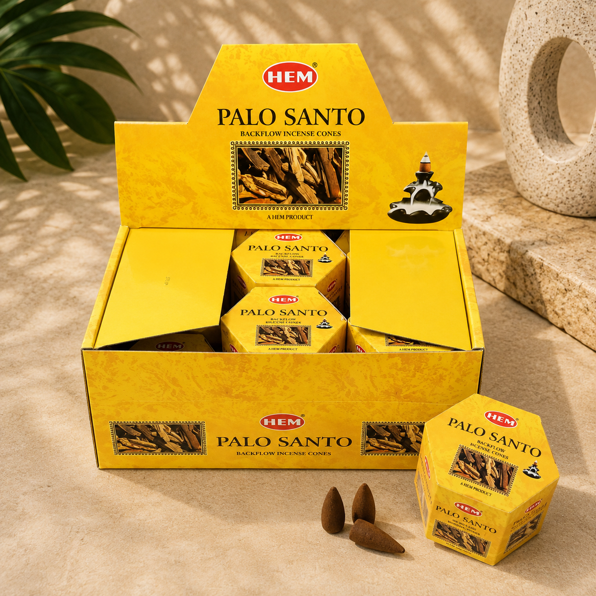 HEM Palo Santo Backflow Cones (40 Cones)