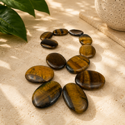 Tiger Eye Worry Stone - 1.5 inch