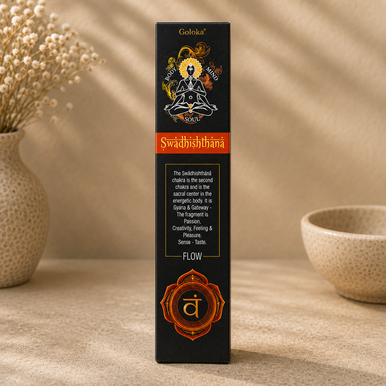Goloka Sacral Chakra (Svadhisthana) Incense Sticks (15g)
