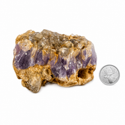 Amethyst with Phantom Quartz & Black Tourmaline Specimen - 2.25-4.5 inch