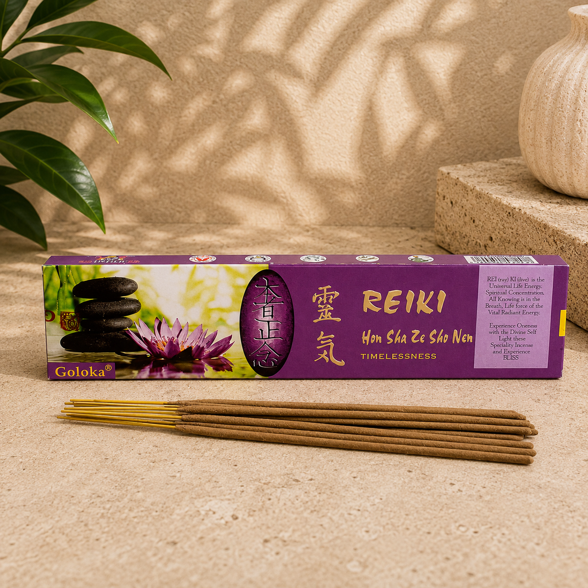 Goloka Reiki Hon Sha Ze Sho Nen Incense Sticks (15g)