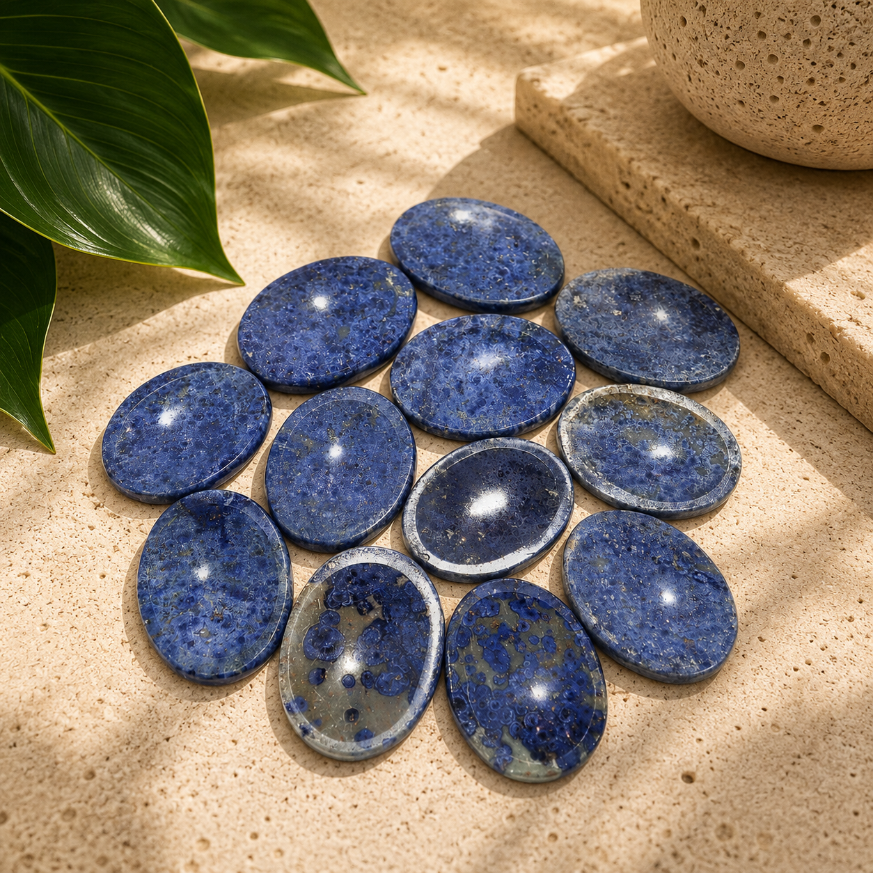Dumortierite Worry Stone - 1.25-1.75 inch