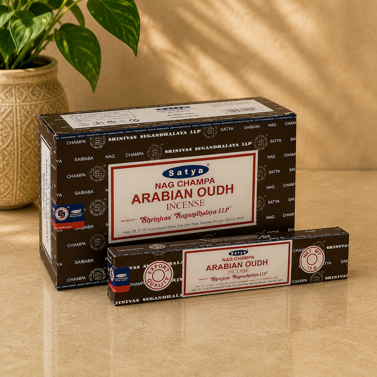 Satya Nag Champa Arabian Oudh Incense Sticks (15g)